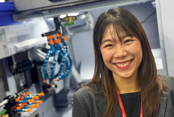 Teerarat Sarakwan, MD at WhizCut Asia at ThaiMetalex 2025 in Bangkok.